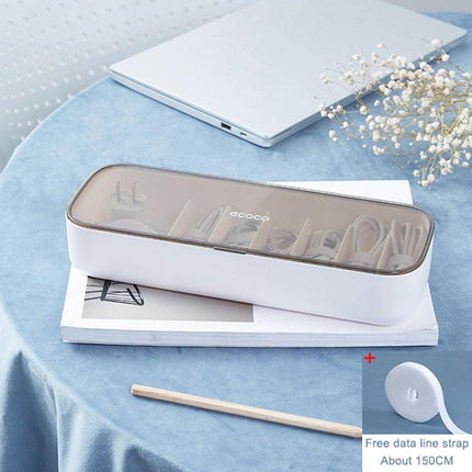 Retro Chic Cable Management Solution for an Organized Workspace