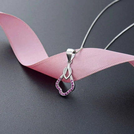 Elegant Sterling Silver and Diamond Necklace - A Must-Have for Women