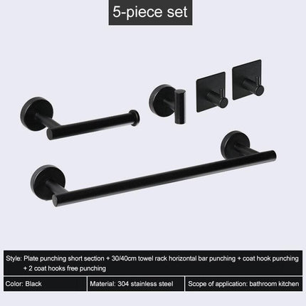 Elevate Your Bathroom with the Stylish Stainless Steel Organization Set