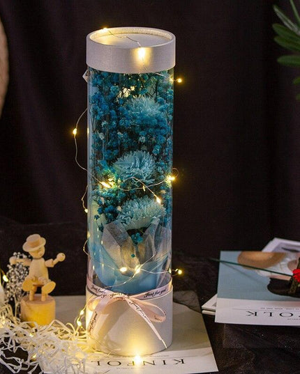 Eternal Blossom: Luxurious Carnation & Gypsophila Dried Flower Gift Set