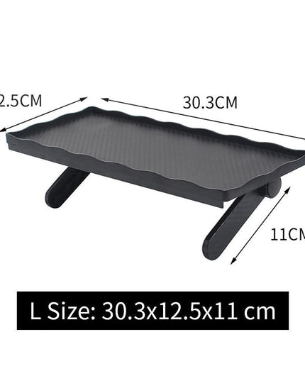 Versatile Adjustable Desktop Stand with Integrated Media Organizer in Chic Black or White