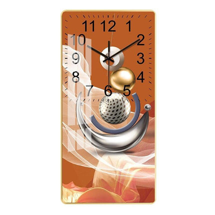 Sophisticated Silent Quartz Wall Clock - Elevate Your Space