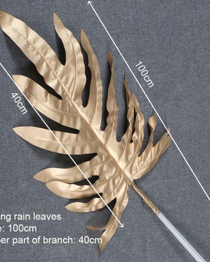 Elegant Golden Maple Leaf Home Decor Accent - Stunning Decorative Piece