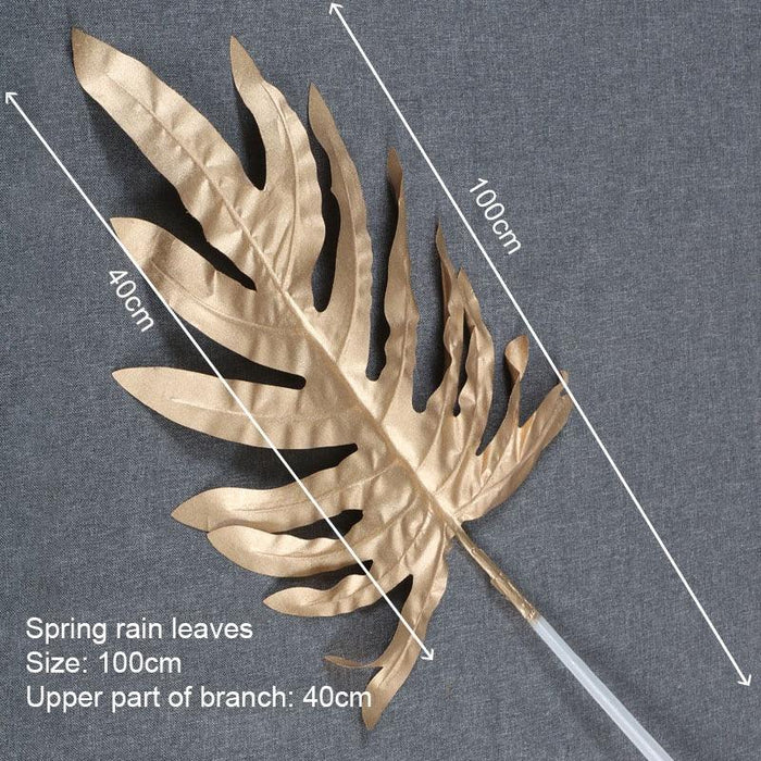 Elegant Golden Maple Leaf Home Decor Accent - Stunning Decorative Piece