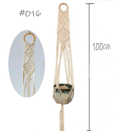 Artisan Macrame Plant Hanger for Chic Home Aesthetics