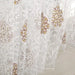 European Style Khaki Striped Polyester Window Curtain with Elegant Tassel Detail