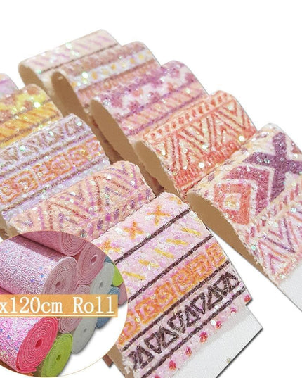 Dazzling Elegance Kit: Premium Glitter Faux Leather Fabric for Stunning Creations