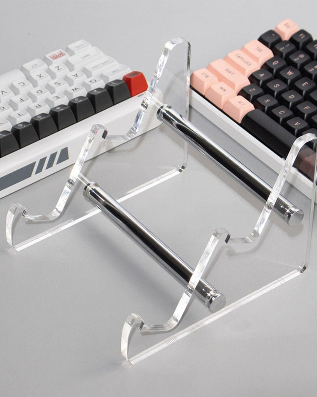 Sleek 3-Tier Clear Acrylic Keyboard Display Rack