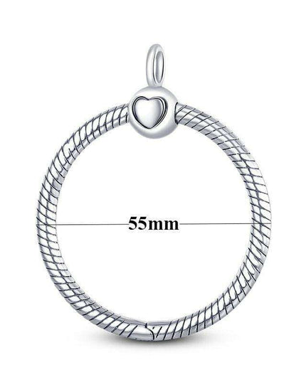 Elegant Customizable 925 Silver O Pendant Necklace for Women - Essential Minimalist Accessory