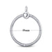 925 Silver Minimalist O Pendant Necklace - Personalized Jewelry Gift for Women