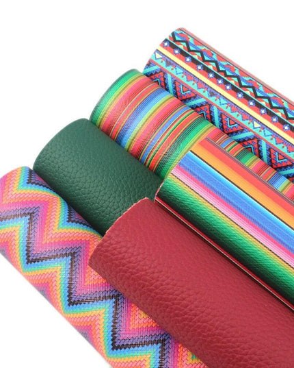 Elegant Fish Scale Dot Faux Leather Crafting Kit for Creative Projects