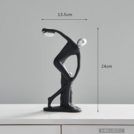 Contemporary Artisan Resin Abstract Figure for Elegant Home Accents