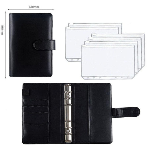 Elegant Customizable Budget Planner Notebook with Zipper Pockets