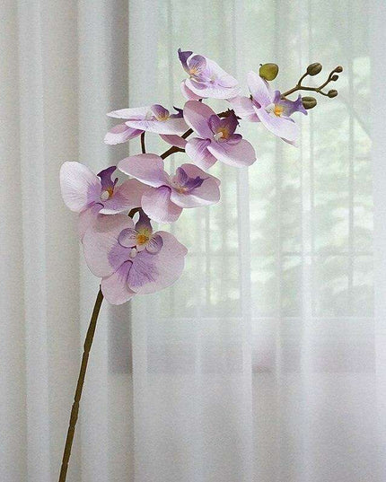 Elegant 7-Head Silk Orchid Arrangement for Seasonal Home Decor