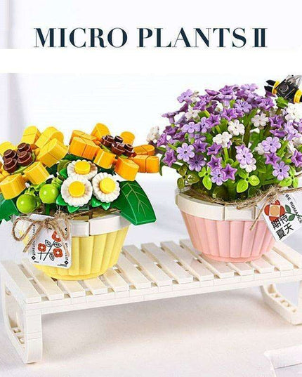 Elegance in Bloom: Premium Bonsai Building Block Set