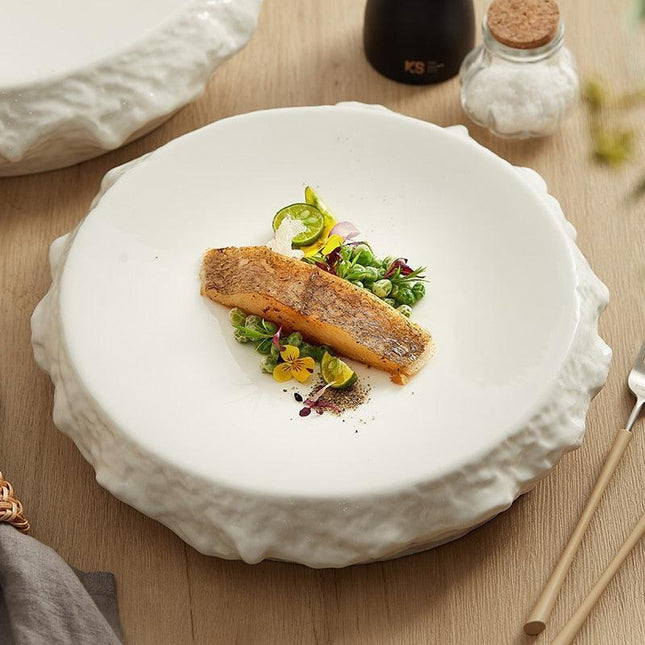 Elegant Ceramic Plate Set for Luxurious Dining Experiences