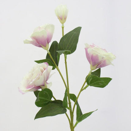 Deluxe 70cm Trigeminal Eustoma Silk Flower Bouquet - Lifelike Elegance
