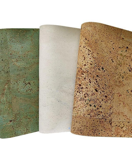 Cork-Style Synthetic Leather Fabric for Creative Crafting Projects