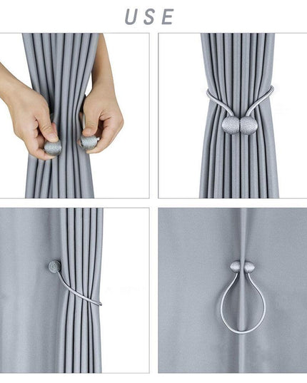 Elegant Magnetic Curtain Tieback Balls for Stylish Home Accents