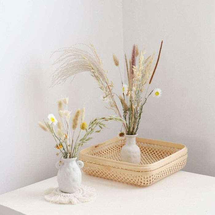Artistic Abstract Ceramic Vase for Contemporary Dried Floral Arrangements