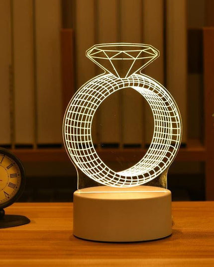 Enchanting 3D Illusion LED Night Light - Illuminate Your Space with Wonder