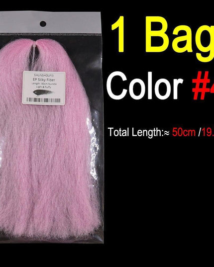 Vivid Synthetic Hair Fly Tying Material - High-Quality Fiber for Authentic Fly Designs