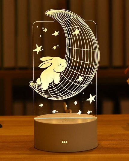 Enchanting 3D Illusion LED Night Light - Illuminate Your Space with Wonder