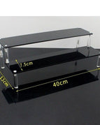 2tier 40x7.5cm black