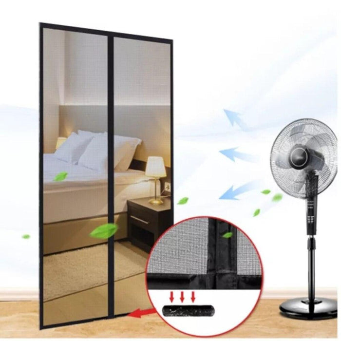 Bug-Proof Magnetic Mesh Door Screen with Soft Close Technology