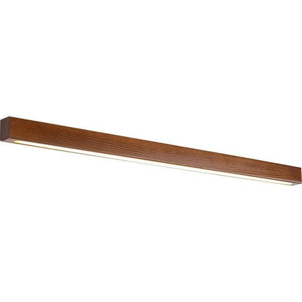 Elegant Walnut Wood LED Wall Sconce with Dual-Tone Ambiance