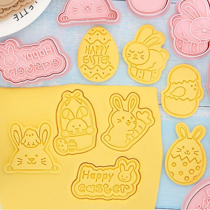 Easter Silicone Cookie Cutters - Create Charming Butterfly, Egg, and Bunny Cookies