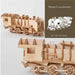 Wooden 3D Puzzle Toy Set - Sailing Ship, Train, and Airplane Models for Creative Learning