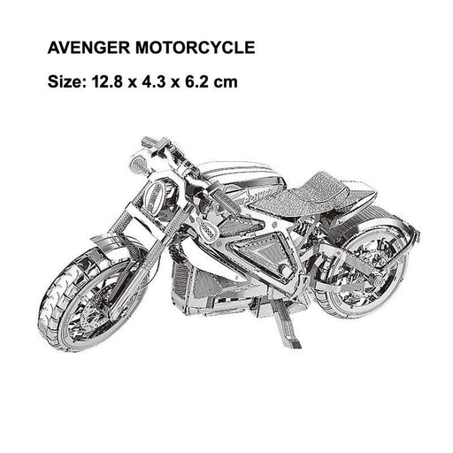 Metal 3D Transportation Puzzle Set: Racing Motorcycle, Truck, and Train Models for Building Fun Ages 12+