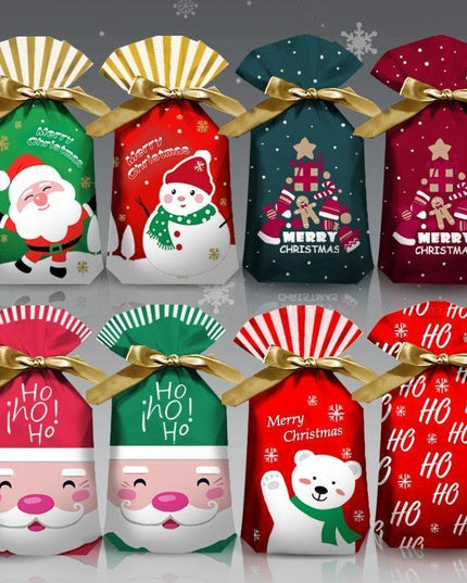Santa's Festive Treats Gift Bag Set - 5-Piece Collection