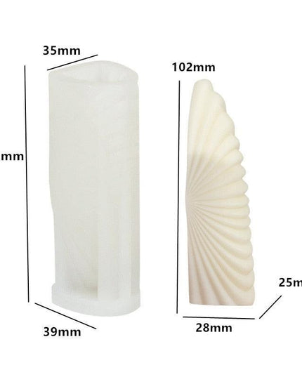 Creative Spiral Pillar Silicone Mold for Unique Candle and Soap Crafting!