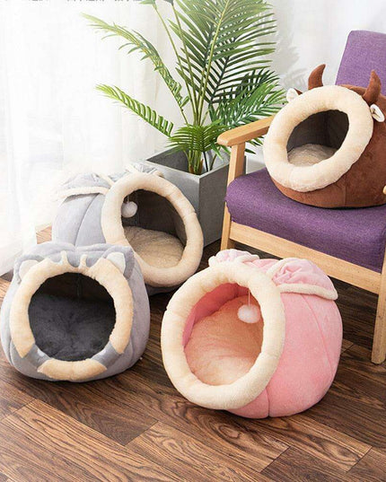 Ultimate Cat Comfort Oasis: Plush Cozy Hideaway Nest