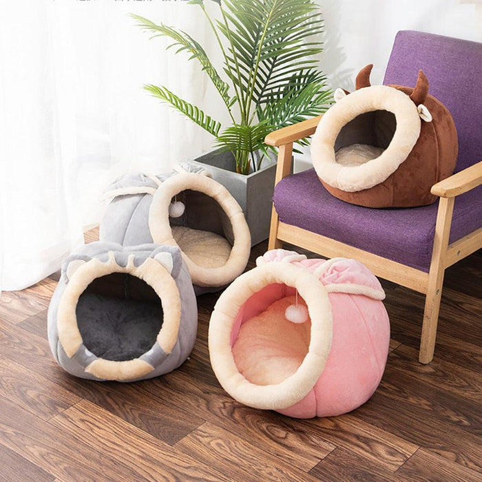Cozy Hideaway Cat Nest for Warm and Happy Napping