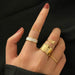 Golden Heart Ring Collection: Vintage Sophistication & Modern Appeal - Timeless Elegance for Your Jewelry Box