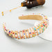 Opulent Botanica Baroque Crystal-Embellished Headband with Floral Glass Accents