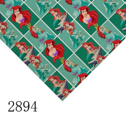 Vibrant Cartoon Character Synthetic Leather Crafting Sheet - A4 Size