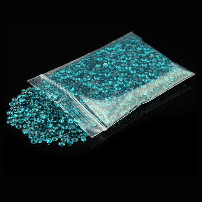 Radiant Clear Acrylic Crystal Diamond Scatter Collection - Set of 2000 Pieces for Exquisite Table Decor
