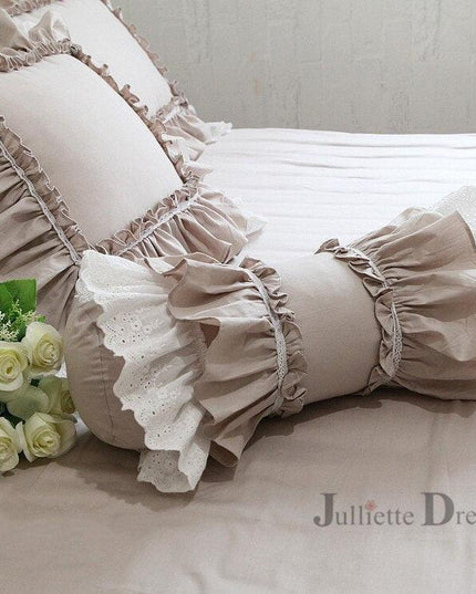 Luxe Artisan White Lace Pillow Ensemble