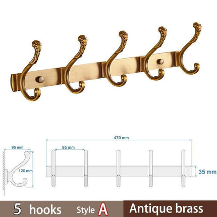 Opulent Botanical Brass Towel Rack for a Chic Bathroom Transformation