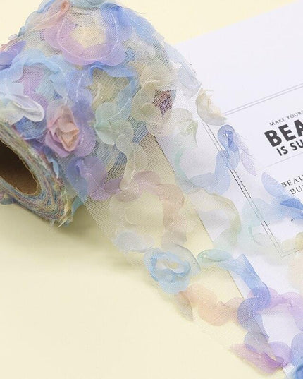 Vibrant Rainbow Mesh Ribbon Set: Essential Crafting Supplies for DIY Projects and Events