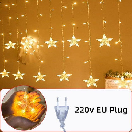 Celestial Dream LED Moon and Star String Lights for Whimsical Decor