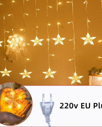 Celestial Dream LED Moon and Star String Lights for Whimsical Decor