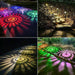 Solar-Powered RGB Color Changing Pathway Lights with Warm Light Option - Weatherproof and Eco-Friendly