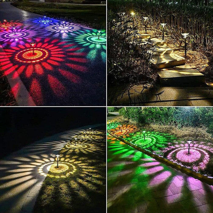 RGB Solar Path Lights with Color Changing Effect and Weatherproof Design for Outdoor Spaces