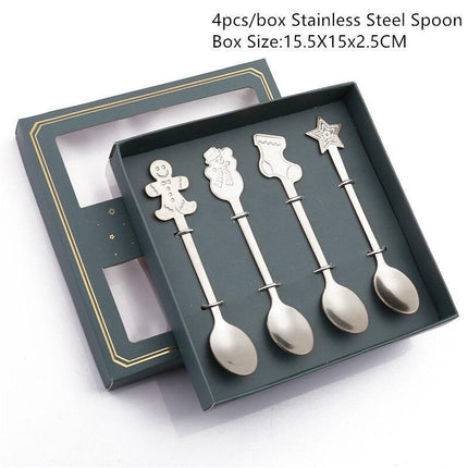 Joyful Holiday Spoon Set for Festive Dining