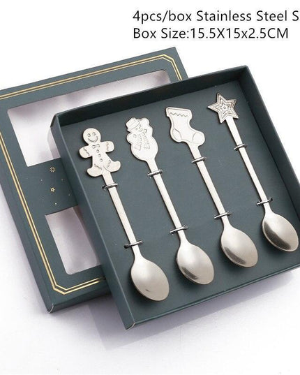 Joyful Holiday Spoon Set for Festive Dining